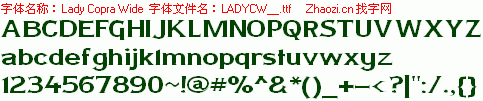 查看字体及作者详细介绍