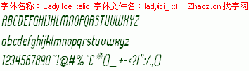 查看字体及作者详细介绍