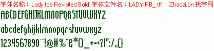 查看字体及作者详细介绍