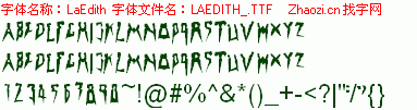 查看字体及作者详细介绍