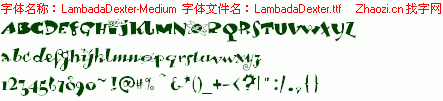查看字体及作者详细介绍