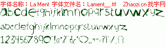 查看字体及作者详细介绍
