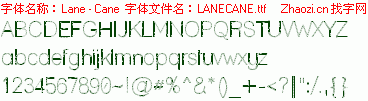 查看字体及作者详细介绍