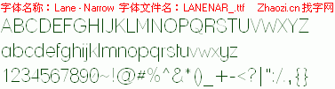 查看字体及作者详细介绍