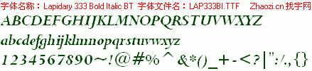 查看字体及作者详细介绍