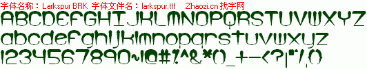 查看字体及作者详细介绍