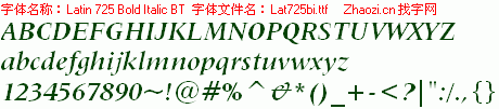 查看字体及作者详细介绍