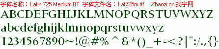 查看字体及作者详细介绍