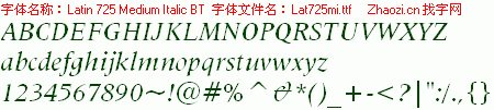 查看字体及作者详细介绍