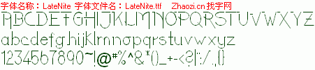 查看字体及作者详细介绍