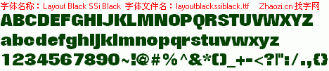 查看字体及作者详细介绍