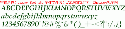 查看字体及作者详细介绍