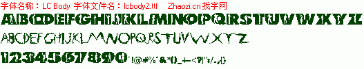 查看字体及作者详细介绍