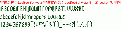 查看字体及作者详细介绍