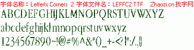 查看字体及作者详细介绍