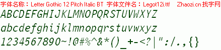 查看字体及作者详细介绍