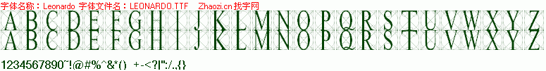 查看字体及作者详细介绍