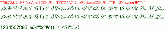 查看字体及作者详细介绍