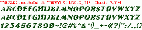 查看字体及作者详细介绍