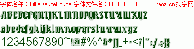 查看字体及作者详细介绍