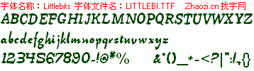 查看字体及作者详细介绍