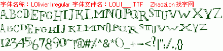查看字体及作者详细介绍