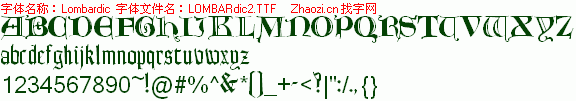 查看字体及作者详细介绍