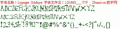 查看字体及作者详细介绍