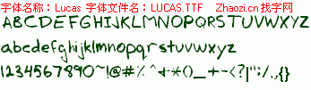 查看字体及作者详细介绍