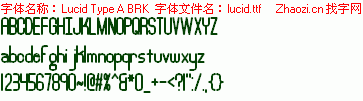 查看字体及作者详细介绍