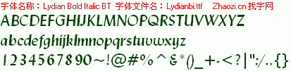 查看字体及作者详细介绍