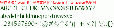 查看字体及作者详细介绍