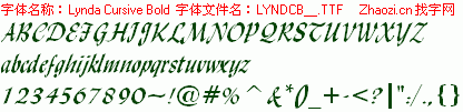 查看字体及作者详细介绍