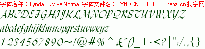 查看字体及作者详细介绍