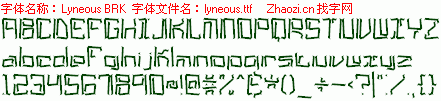 查看字体及作者详细介绍