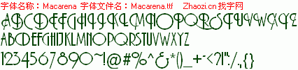 查看字体及作者详细介绍
