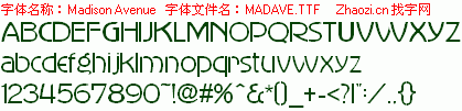 查看字体及作者详细介绍