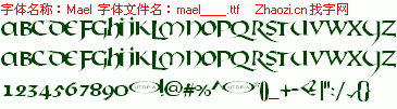 查看字体及作者详细介绍