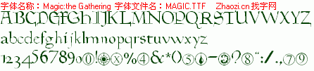 查看字体及作者详细介绍