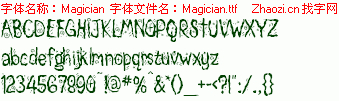 查看字体及作者详细介绍