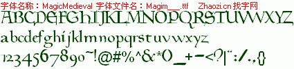 查看字体及作者详细介绍