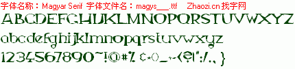 查看字体及作者详细介绍