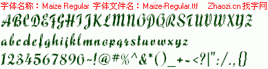 查看字体及作者详细介绍