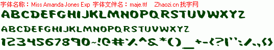 查看字体及作者详细介绍