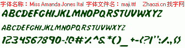 查看字体及作者详细介绍