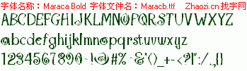 查看字体及作者详细介绍