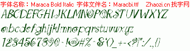 查看字体及作者详细介绍
