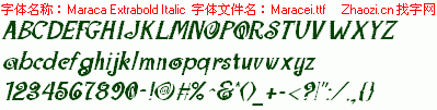 查看字体及作者详细介绍