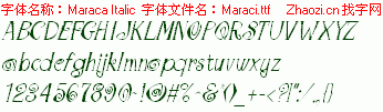 查看字体及作者详细介绍