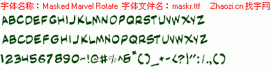 查看字体及作者详细介绍